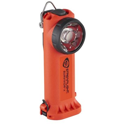 STL90950 image(0) - Streamlight Survivor X Safety-Rated Alkaline Firefighter's Right Angle Light, Orange