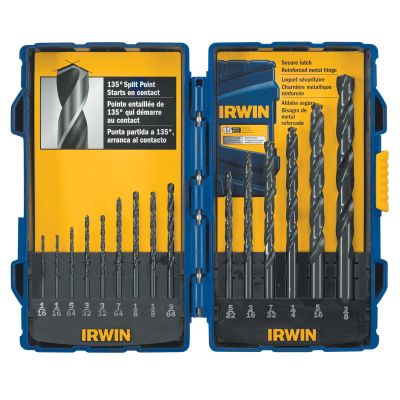 HAN314015 image(0) - Hanson DRILL BIT 15PC BLACK OXIDE SET