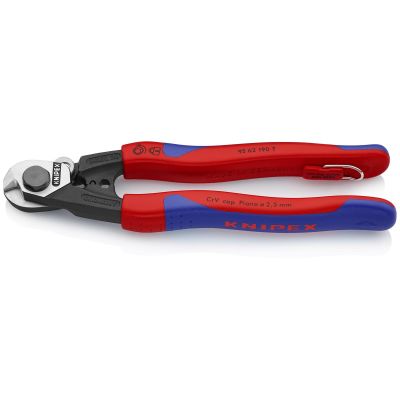 KNP9562190TBKA image(0) - KNIPEX WIRE ROPE CUTTER - TETHERED ATTACHMENT