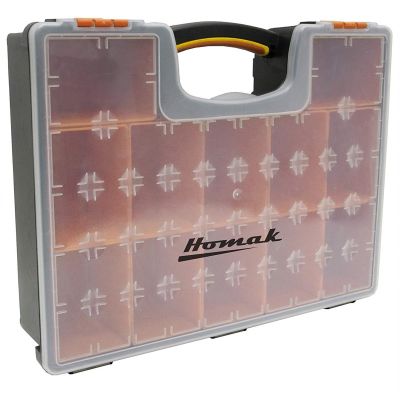 HOMHA01112425 image(0) - Homak Manufacturing Plastic Organizer 12 Removable Bins