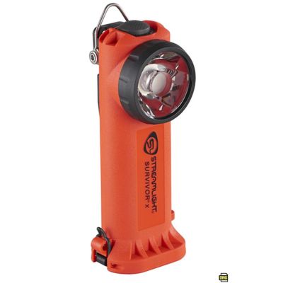 STL90044 image(0) - Streamlight Survivor X USB Firefighter's Right Angle Light - Orange