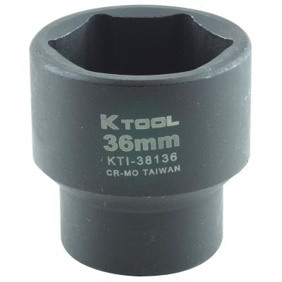 KTI38136 image(1) - K Tool International SOC IMP MET 1/2 DR 36MM