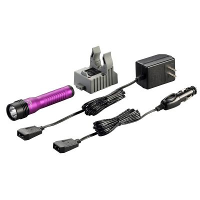 STL74773 image(0) - Streamlight Strion LED HL Rechargeable Flashlight 120V/100V AC/12V DC &hyphen; 1 Holder - Clam- Purple