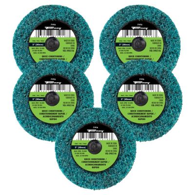 FOR71609 image(0) - Forney Industries Quick Change Surface Prep Pad, Fine Grit, 2 in (5-Pack of Forney 71916)