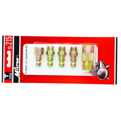 MILS215 image(0) - Milton Industries 5 Piece T-Style Coupler Kit