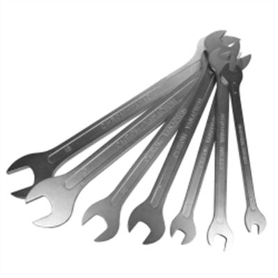 VIMMFW100 image(0) - VIM Tools Metric Flat Wrench Set, 7 Piece 6 mm Thru 19 mm, Open End, Thin Flat Design