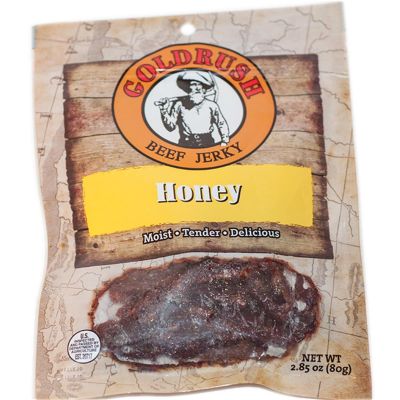 GRJ72126 image(0) - Gold Rush Jerky Honey 2.85 oz. Beef Jerky - 12 Count (3 lbs.)