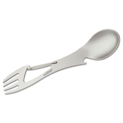 KER1145X image(0) - Kershaw Ration XL Utensil and Multi-function Tool: Fork Spoon and Bottle Opener - Silver