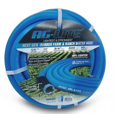 BLBAL5815 image(0) - BluBird AG-Lite Rubber Water Hose Assembly 5/8" x 15'