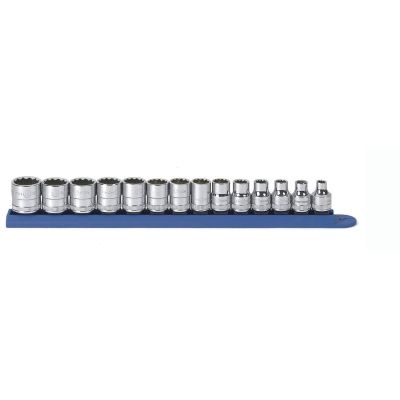 KDT80560 image(0) - GearWrench 14PC 3/8" DR 12PT STANDARD METRIC SOCKET SET