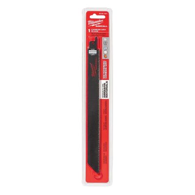 MLW48-00-1431 image(0) - Milwaukee Tool 9" Carbide Grit SAWZALL Blade