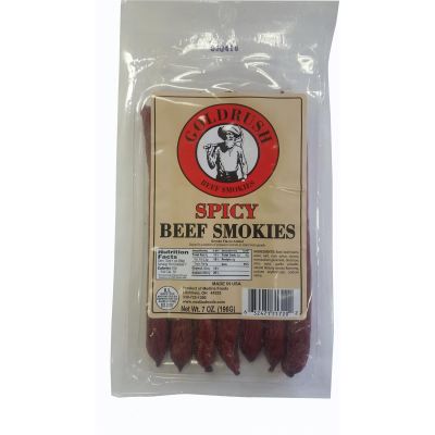 GRJ71720 image(0) - Gold Rush Jerky Spicy 7 oz. Beef Sticks - 12 Count (6 lbs.)