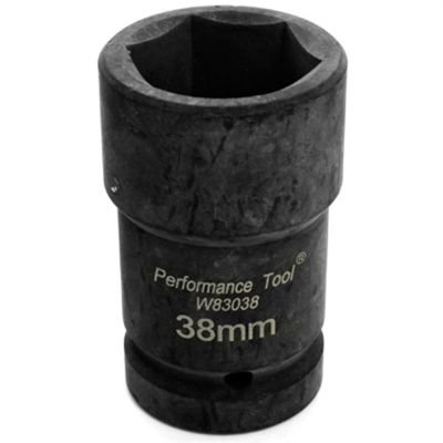 WLMW83038 image(0) - Wilmar Corp. / Performance Tool 1" DR Budd Wheel Socket 38MM