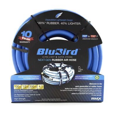 BLBBB12100 image(0) - BluBird BluBird Air Hose 1/2 in. x 100 ft., 1/2 in. MNPT