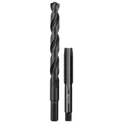 MLW49-57-5560 image(0) - Milwaukee Tool 1/2"-13 NC Straight Flute Plug Tap & 27/64" Drill Bit