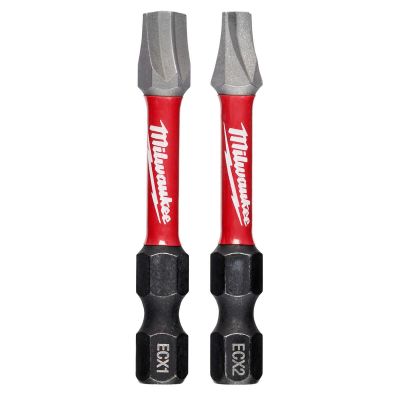 MLW48-32-4443 image(0) - Milwaukee Tool SHOCKWAVE 2" 2PC ECX Combo Kit