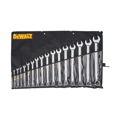 DWTDWMT19234 image(0) - DeWalt DEWALT 17PC SAE COMBO WRENCH SET