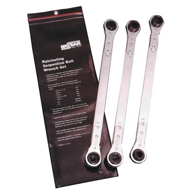 KAS5344 image(0) - Lang Tools (Kastar) SERPENTINE BELT WRENCH SET 3 PIECE